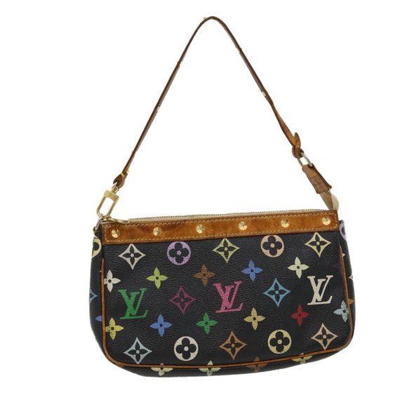 Louis Vuitton Handbags - Louis Vuitton Multicolor Multicolore Black Murakami Pochette w Dustbag
